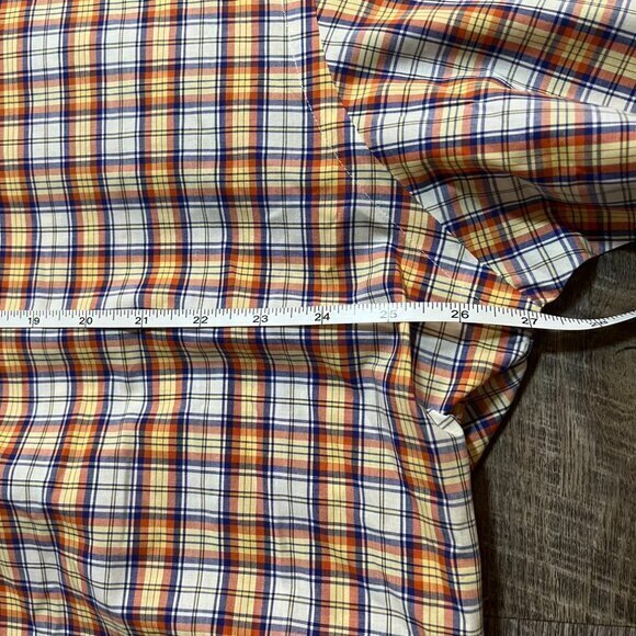 Vintage Polo Ralph‎ Lauren Blake Plaid Short Sleeve Button Down Shirt Mens Large - Picture 4 of 6